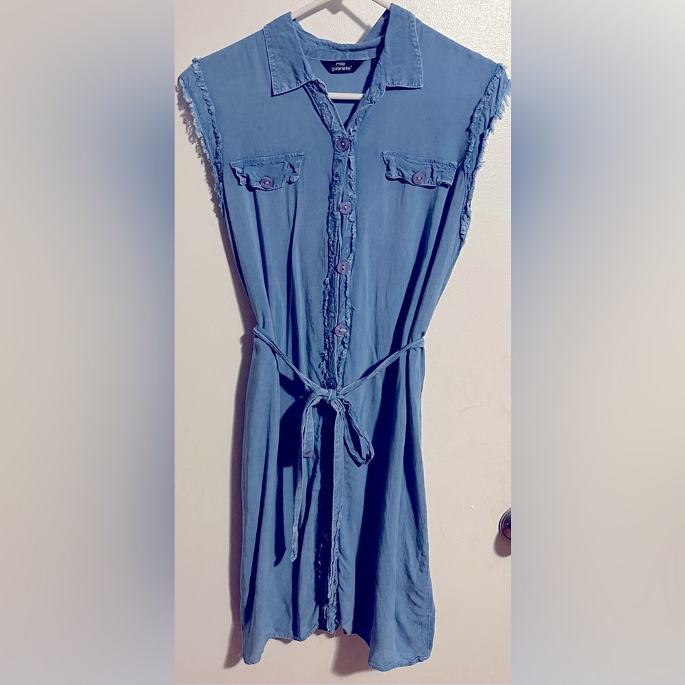 Soft blue Jean Dress
